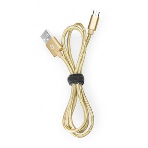 Kabel Aligator Premium Micro USB na USB 2A, zlatá
