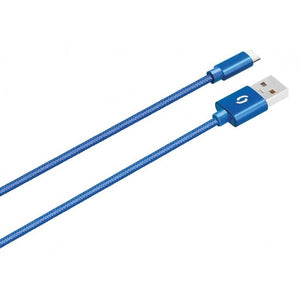 Kabel Aligator USB Typ C na USB, 2A, 1m, modrá