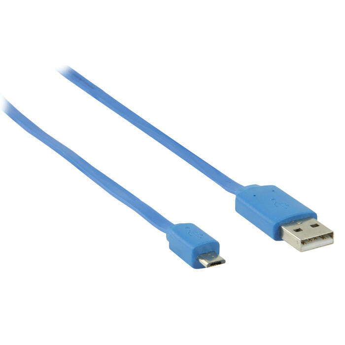 Kabel Nedis Micro USB na USB, 1m, modrá