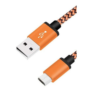 Kabel WG Typ C na USB, 1m, opletený, oranžová