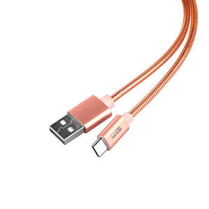 Kabel WG USB Typ C na USB, 1m, růžová