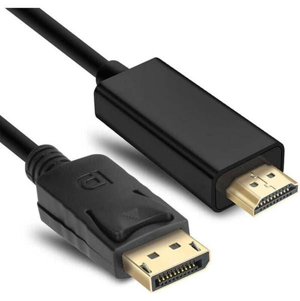 Levně Kabel DisplayPort (male) na HDMI (male), 2metry, stíněný, černá