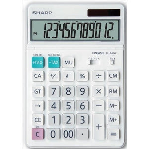 Kancelářská kalkulačka Sharp EL340W, solární napájení