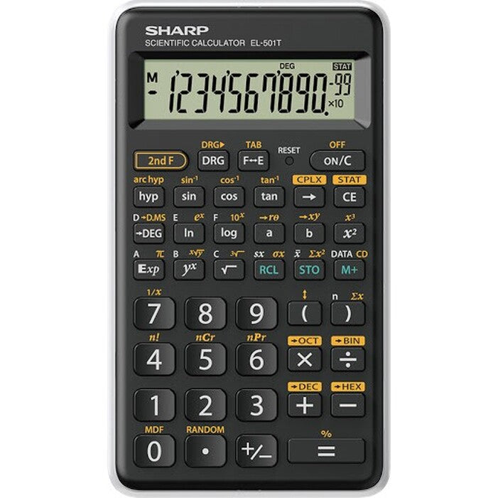 Vědecká kalkulačka Sharp EL-501TWH, 146 funkcí, 1 řádek, kryt