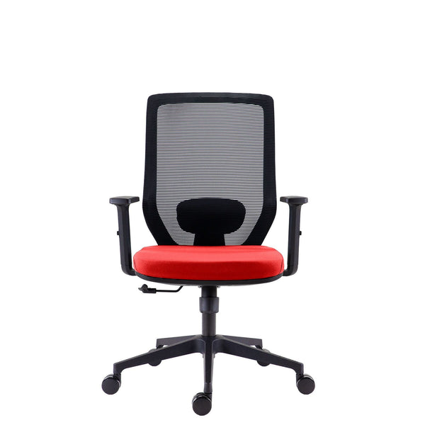 Levně Kancelářská židle Antares Eduard, s područkami, červená
