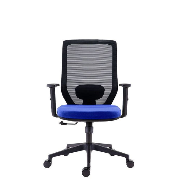 Levně Kancelářská židle Antares Eduard, s područkami, modrá