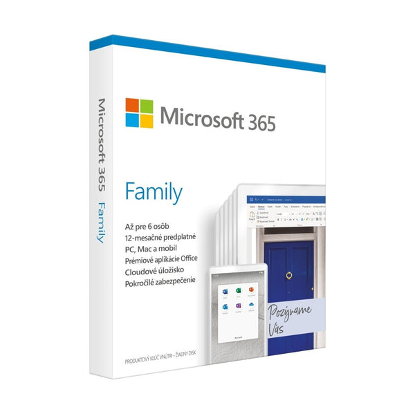 Levně Microsoft 365 Family SK (6GQ-01165)