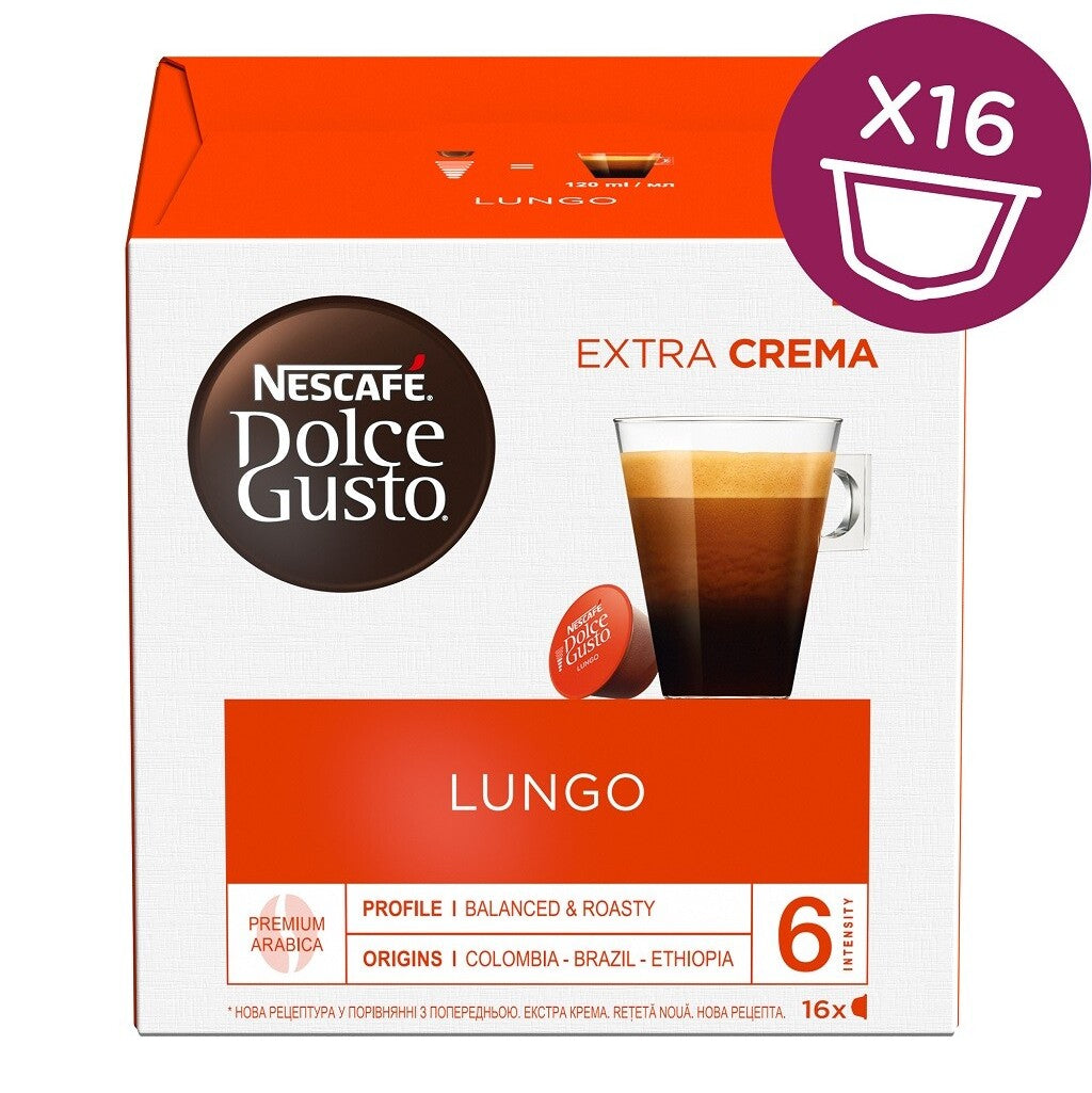 Kapsle Nescafé Dolce Gusto Caffé Lungo Mild, 16ks