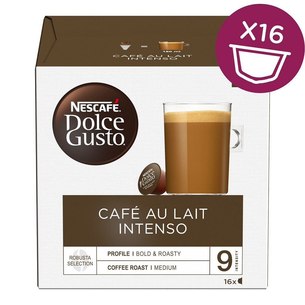 Kapsle Nescafé Dolce Gusto Café au Lait Intenso, 16ks