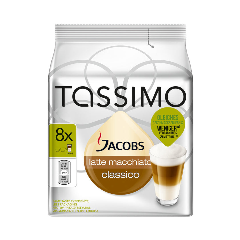 Kapsle Tassimo Jacobs Latte Macchiato, 8+8ks