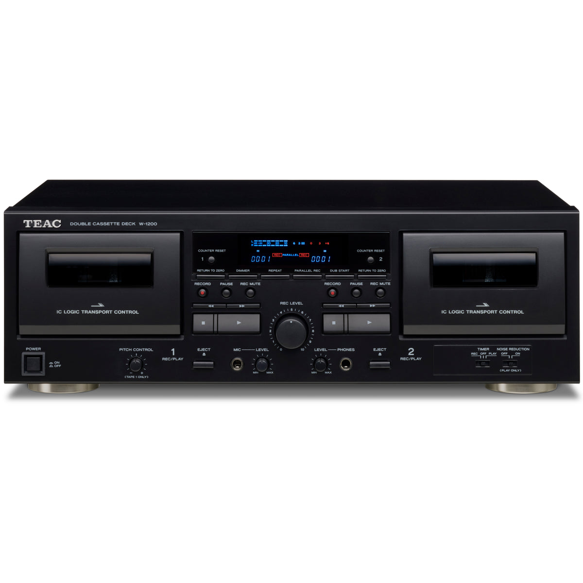 Kazetový radiomagnetofon TEAC W-1200, černý