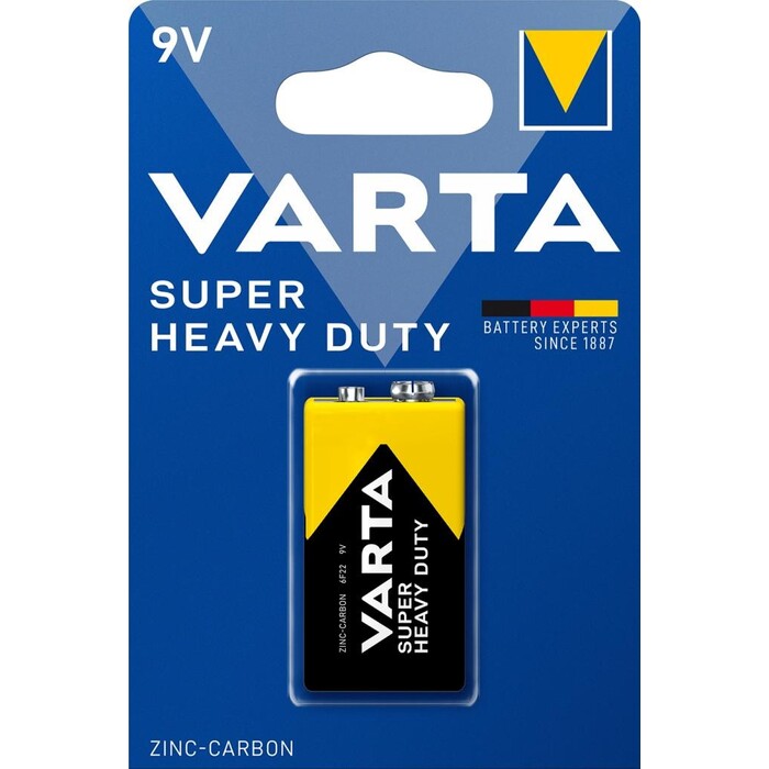 Baterie Varta Superlife, plochá, 9V