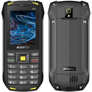 Odolný tlačítkový telefon Aligator R40 eXtremo, černo-žlutá