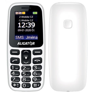 Tlačítkový telefon Aligator A220 bílá