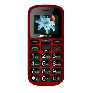 Tlačítkový telefon pro seniory Aligator A321, červená