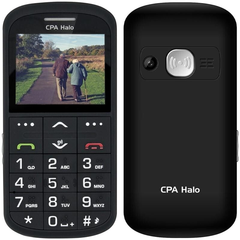 Tlačítkový telefon pro seniory CPA Halo 11 Pro, černá