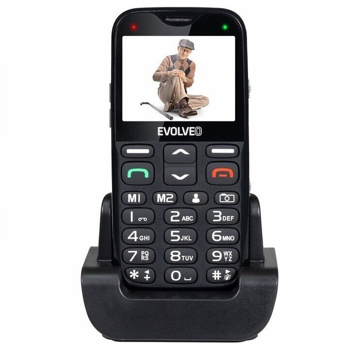 Tlačítkový telefon pro seniory Evolveo EasyPhone XG, černá