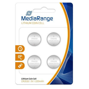 Knoflíková baterie MediaRange Premium CR2032, 3V, 4ks