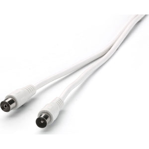 Koaxiální kabel Vivanco V30221, 10, bílý