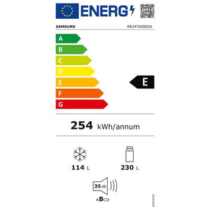 Kombinovaná chladnička Samsung RB34T600ESA/EF, 228/112l