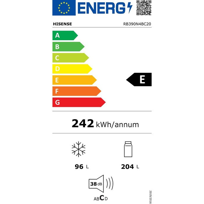 Kombinovaná lednice s mrazákem dole Hisense RB390N4BC20