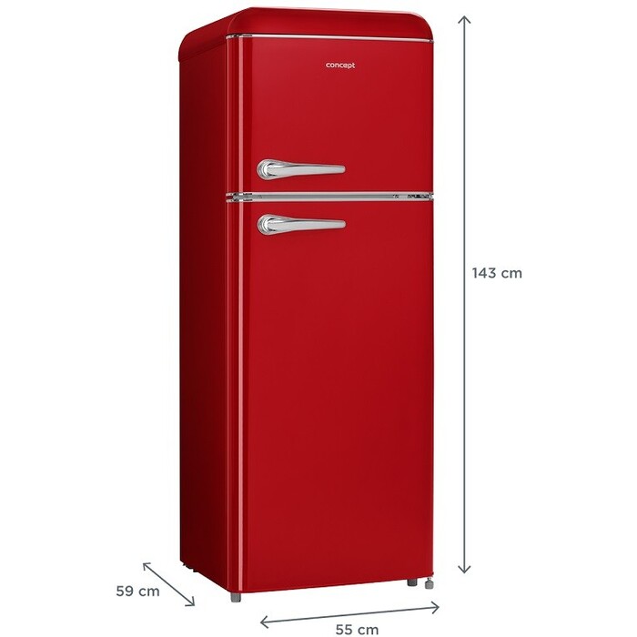 Kombinovaná lednice s mrazákem nahoře Concept LFTR4555rdr