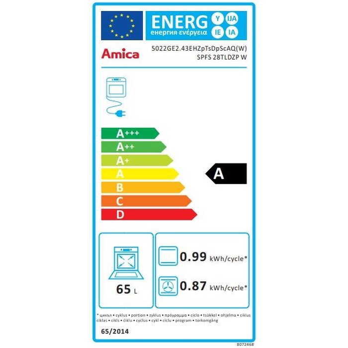 Kombinovaný sporák Amica SPFS 28TLDZP W