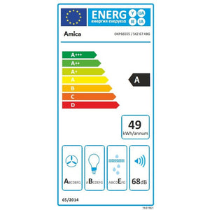 Komínový odsavač par Amica SKZ 67 XBG,60cm,bezdotykové ovládání