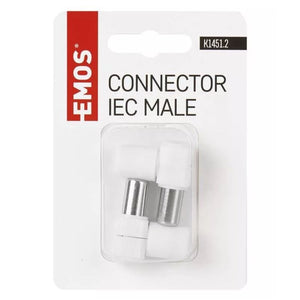 Konektor IEC Emos K1451.2, vidlice, šroubovací, úhlový