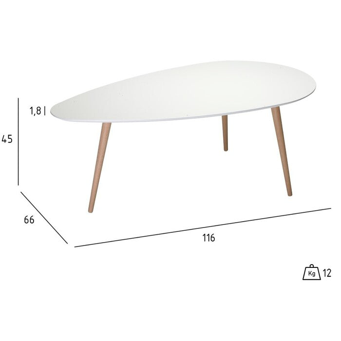 Konferenční stolek Gert - velký (bílá)