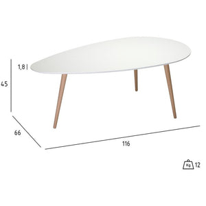 Konferenční stolek Gert - velký (bílá)