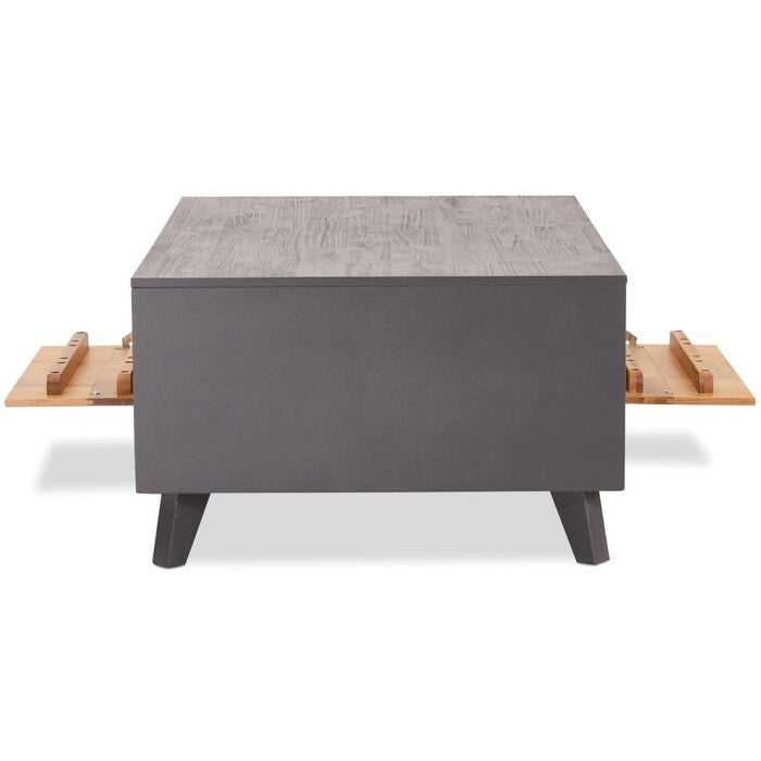 Konferenční stolek Hakon - 120x45x75 cm (hnědá, šedá)