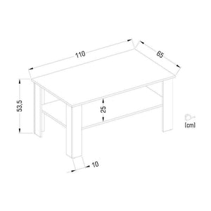 Konferenční stolek New Kwadro (bílá) - II. jakost