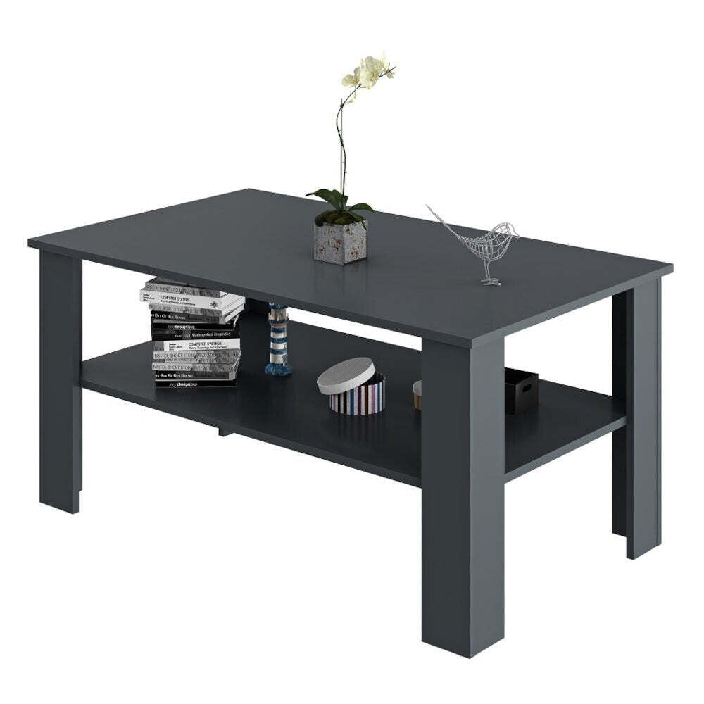 Konferenční stolek New Kwadro (grafit) - PŘEBALENO