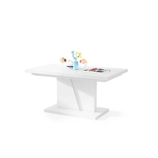 Levně Konferenční stolek rozkládací Flox 2 (bílá)