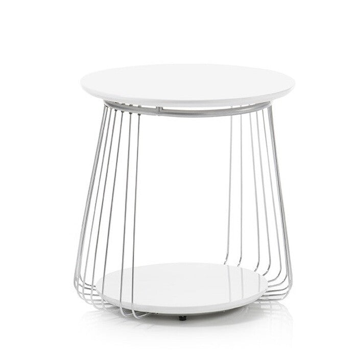 Konferenční stolek Selvan - 50x51x50 (bílá)