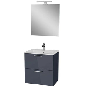 Koupelnová sestava Moira (59x61x39,5 cm, šedá)