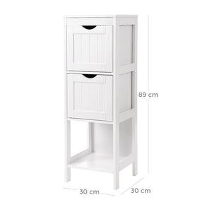 Koupelnová skříňka Chantelle (30x89x30 cm, bílá)