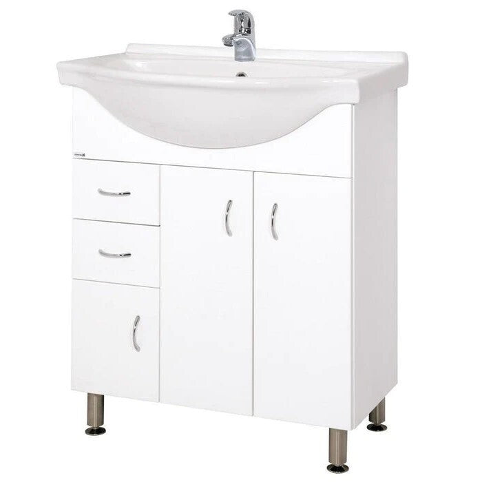 Koupelnová skříňka s umyvadlem Cara Mia 70,5x85x50,5cm,bílá,lesk
