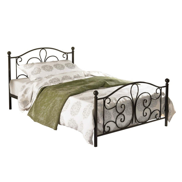 Levně Kovová postel Beatrix 120x200, černá, bez matrace