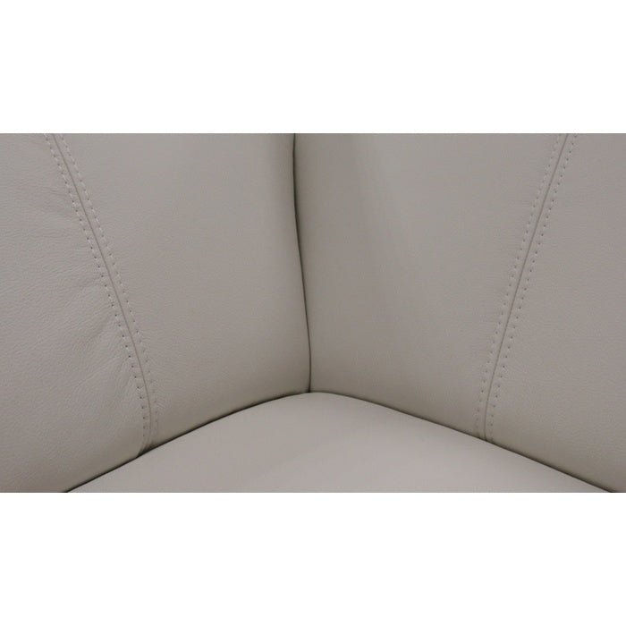 Kožená sedačka rozkládací Malpensa pravý roh bílá - II. jakost