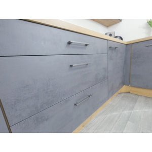 Kuchyně Birgit 270 cm (tmavý beton, dub)