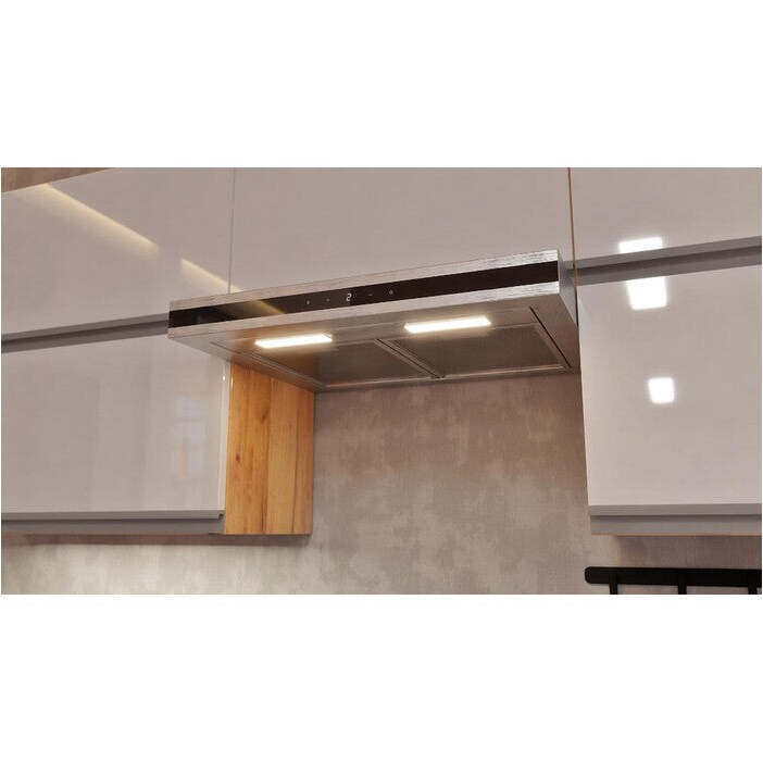 Kuchyně Brick light 280 cm (bílá lesk/craft)