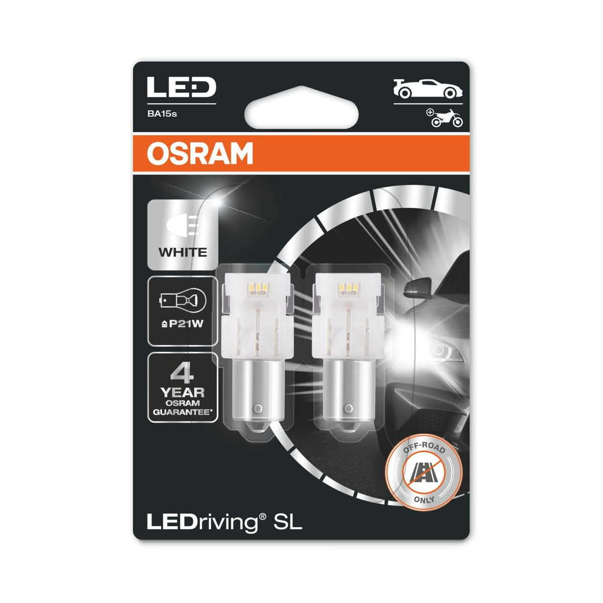 LED autožárovka P21W OSRAM Ledriving SL, 2ks
