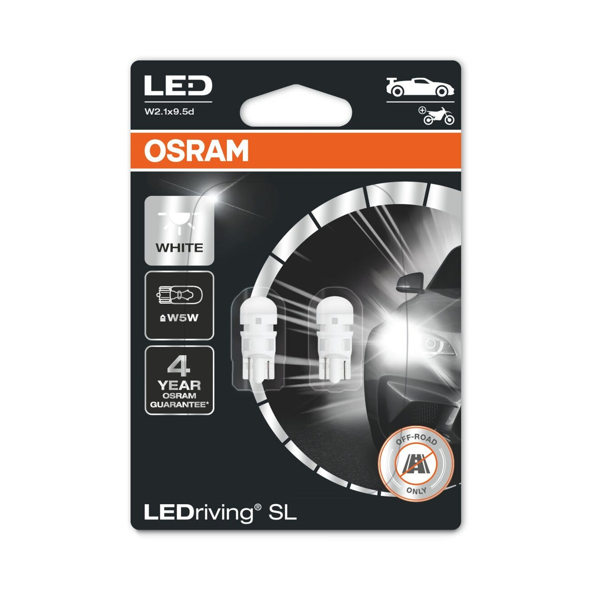 LED autožárovka W5W OSRAM LEDriving SL, 2ks