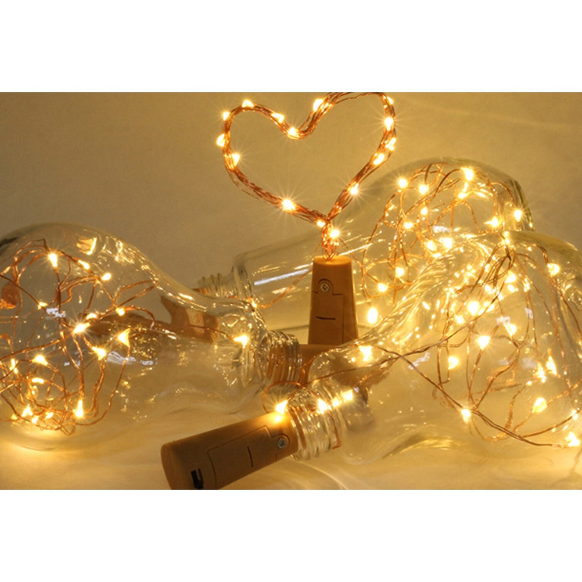 LED micro světelný řetěz do láhve X-Site TXD012, teplá bíá, 1,5m