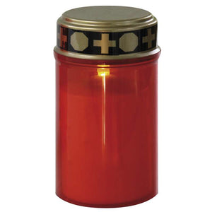 Hřbitovní svíčka Emos P4601, LED, nízká, červená