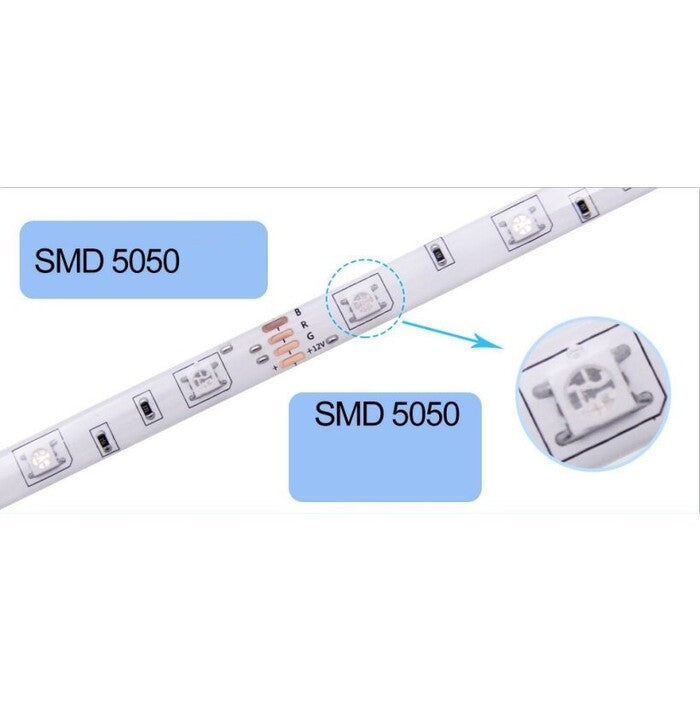 LED RGB pásek Datram DD-007App, SMD5050, IP20, 15 m (3x5 m)