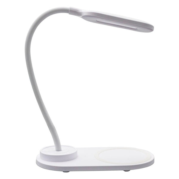Levně LED stolní lampa AQ LQI55, s nabíječkou, bílá