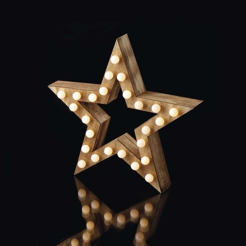 LED vánoční hvězda Emos ZY2199, vnitřní, teplá bílá, 37 cm